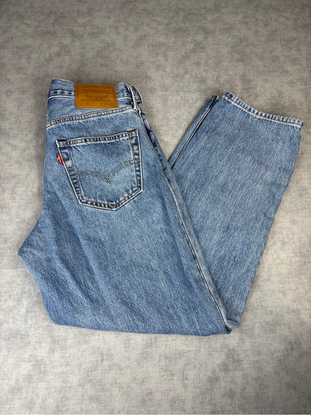 Levi’s Premium 568 Jeans Men’s W28 L30 Light Wash Baggy Denim Cotton